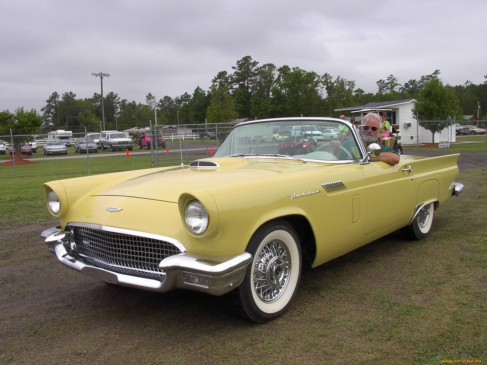 1957, ford, thunderbird, convertible, classic, 